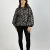 Shirts & Tops-THING THING BILLOW TOP DARK DITSY