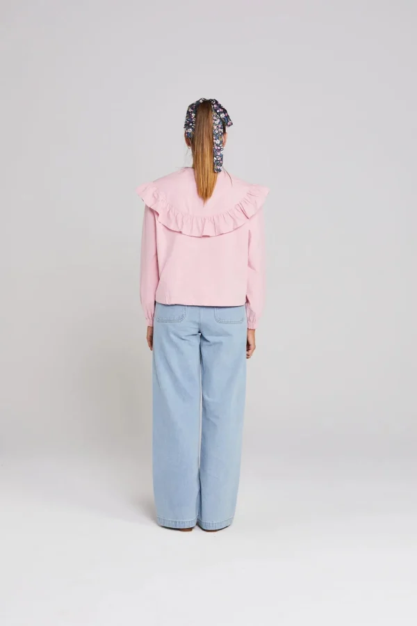 Coats & Jackets-THING THING FLOUNCE JACKET SOFT PINK