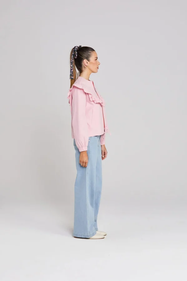Coats & Jackets-THING THING FLOUNCE JACKET SOFT PINK