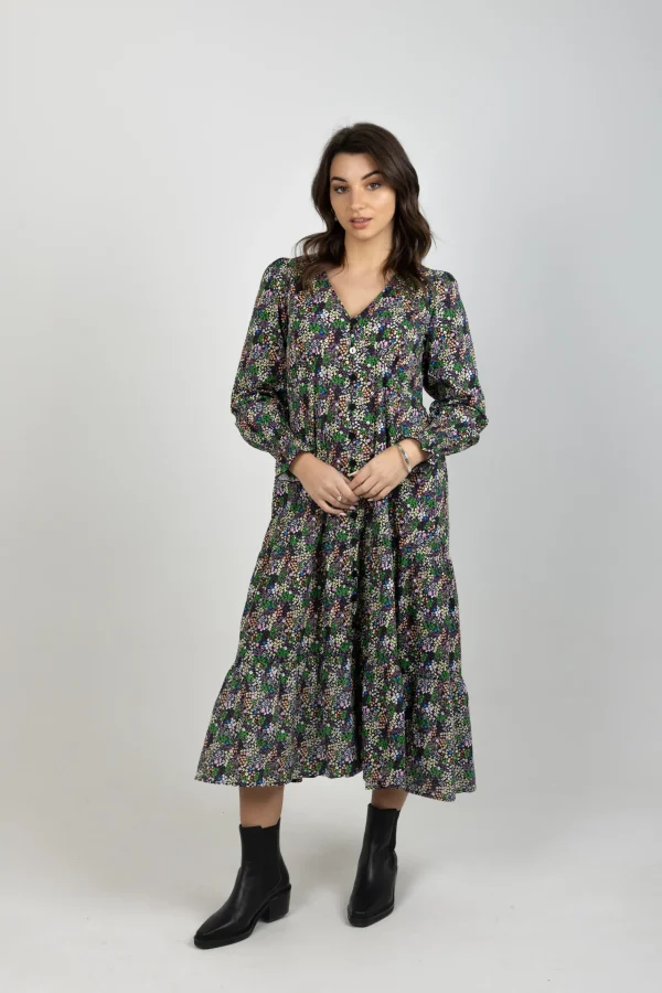 Dresses-THING THING HAPPINESS DRESS BLOOMY