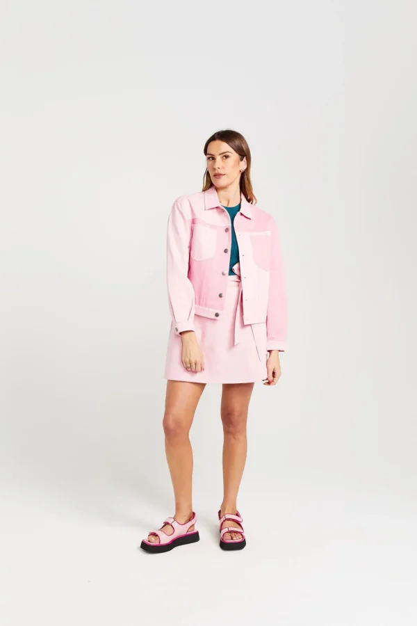Coats & Jackets-THING THING LEAGUE JACKET CANDY FLOSS