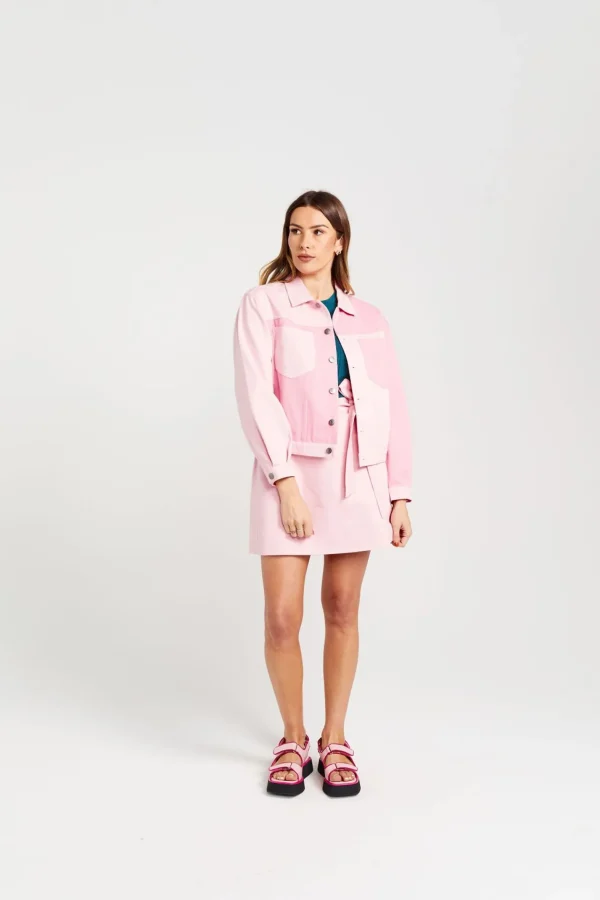 Coats & Jackets-THING THING LEAGUE JACKET CANDY FLOSS