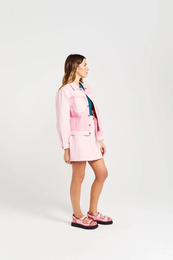 Coats & Jackets-THING THING LEAGUE JACKET CANDY FLOSS