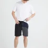 Shorts-THING THING WAVY BEACH SHORT - BLACK/CHARCOAL/NAVY