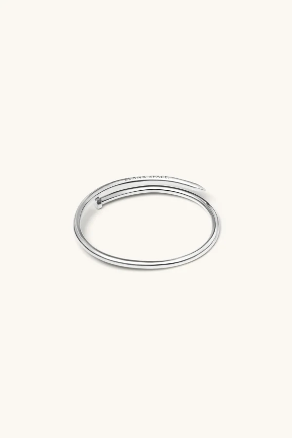 925 Sterling Silver | Jewellery-BLANK SPACE. TWISTED NAIL BANGLE