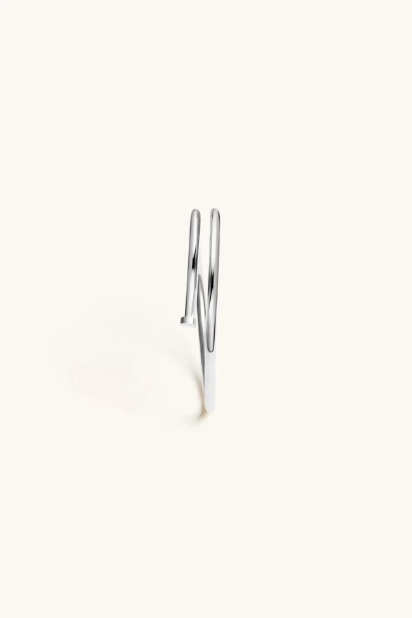 925 Sterling Silver | Jewellery-BLANK SPACE. TWISTED NAIL BANGLE
