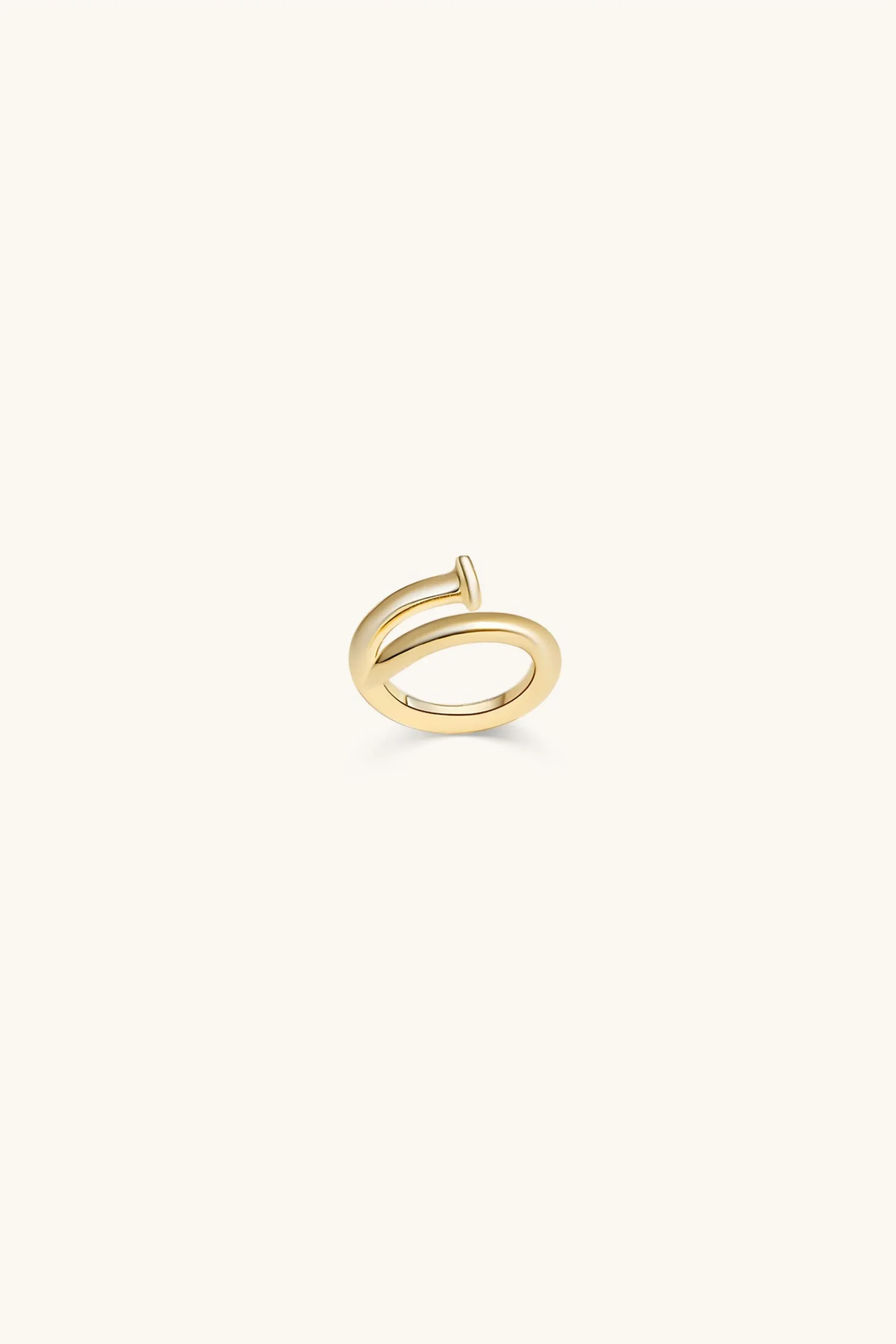 twisted_nail_ring_kt_gold_0.webp 18Kt Gold Plated | Jewellery-BLANK SPACE. TWISTED NAIL RING 18KT GOLD