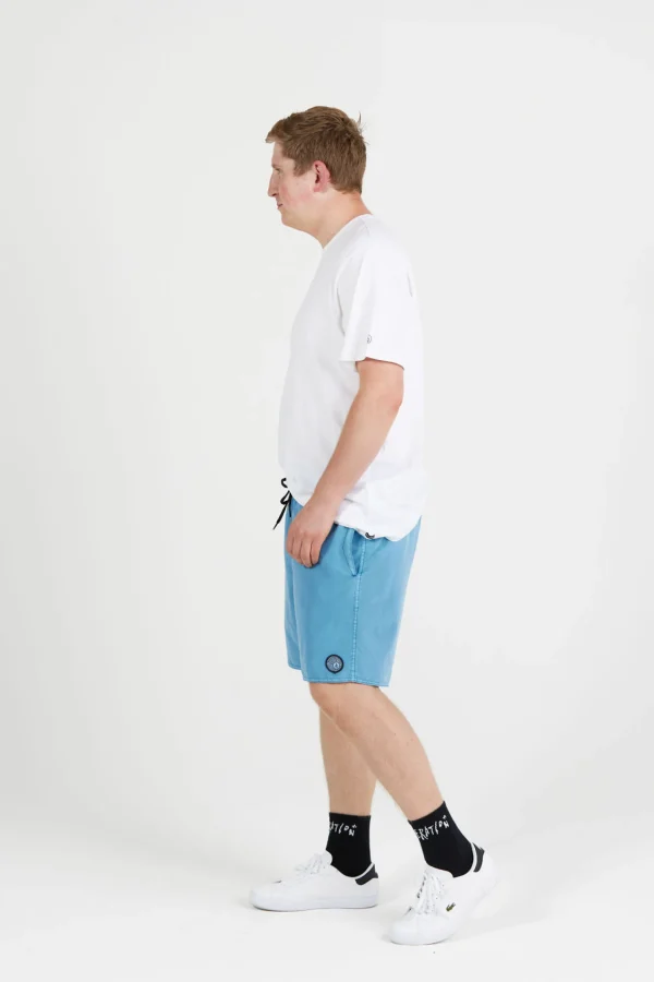 Shorts-VOLCOM CENTER TRUNK 17 BLUE DRIFT