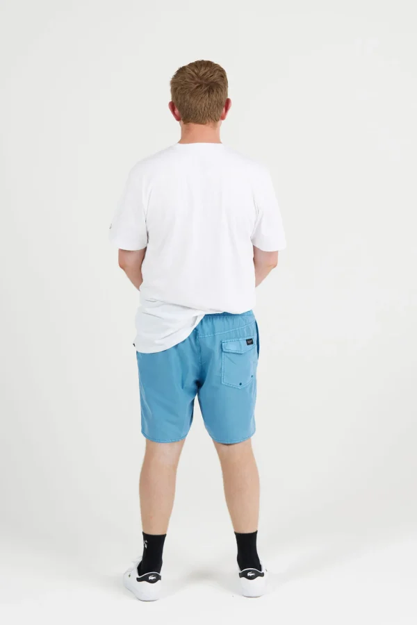 Shorts-VOLCOM CENTER TRUNK 17 BLUE DRIFT