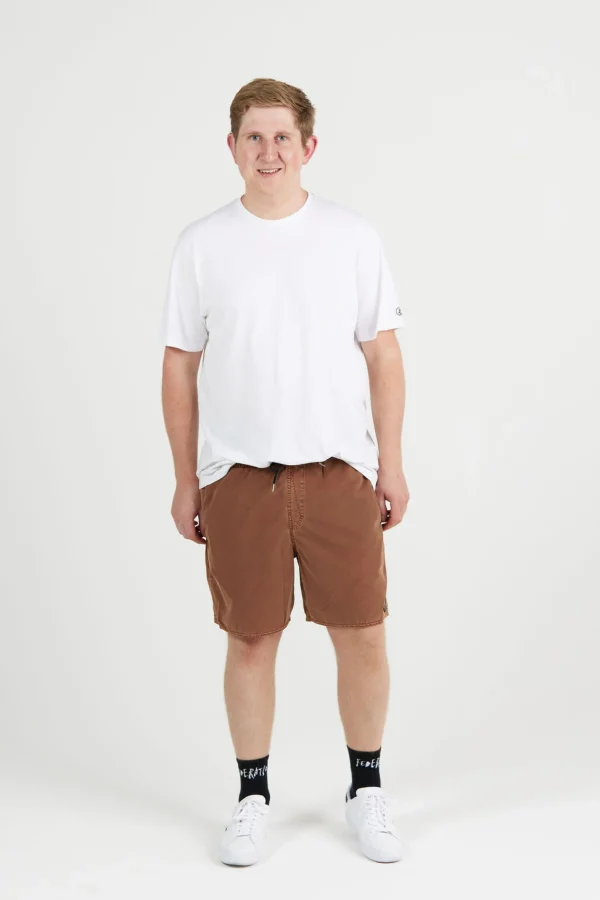 Shorts-VOLCOM CENTER TRUNK 17 RUSTIC BROWN