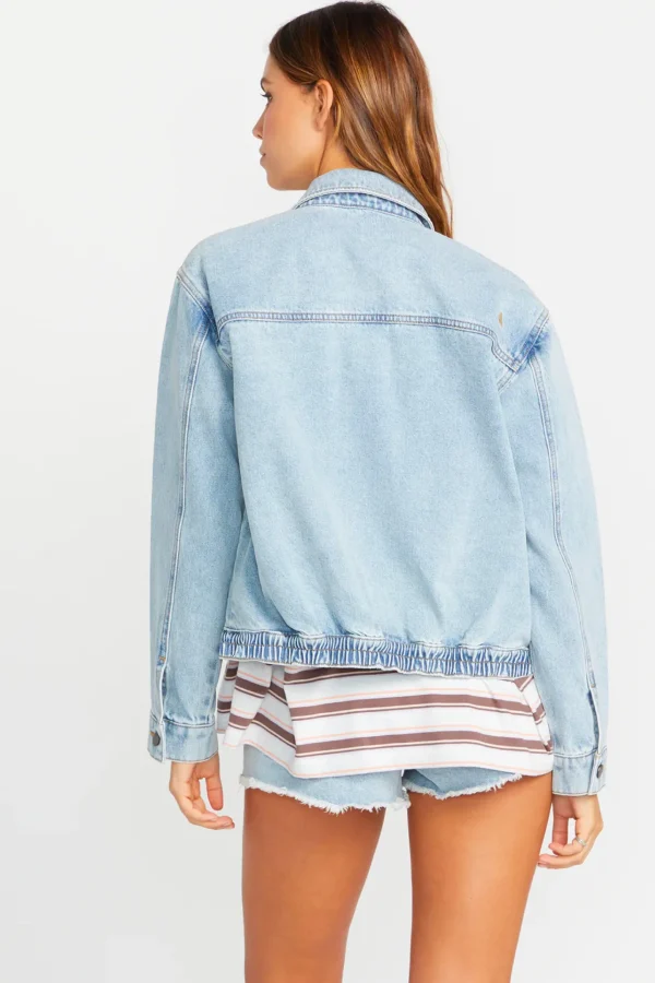 Coats & Jackets-VOLCOM COCO HO DENIM JACKET - ICE