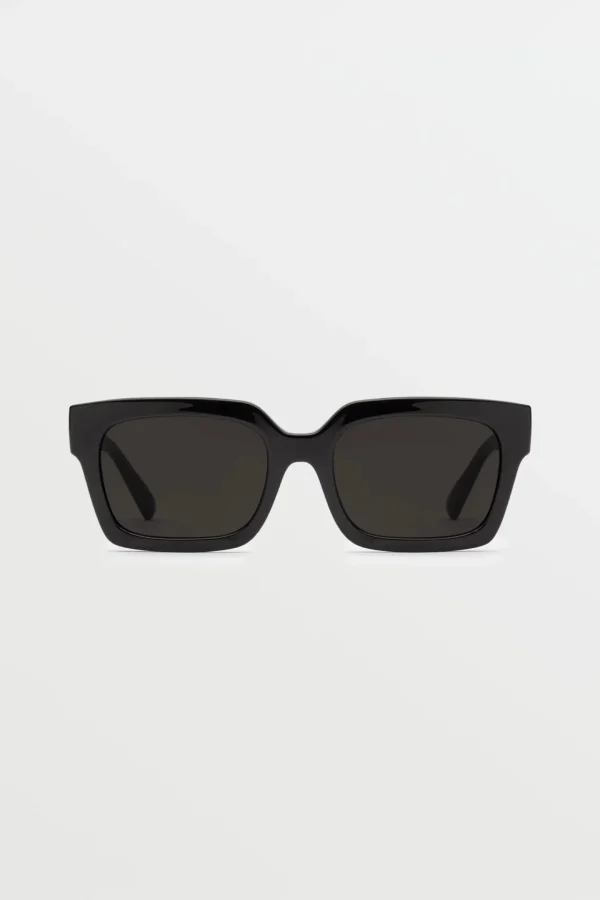 Sunglasses | Sunglasses-VOLCOM EYEWEAR DOMEINATOR SUNGLASSES - GLOSS BLACK/GREY
