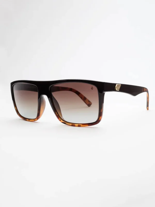 Sunglasses | Sunglasses-VOLCOM EYEWEAR FRANKEN SUNGLASSES GLOSS DARKSIDE/BRONZE FADED