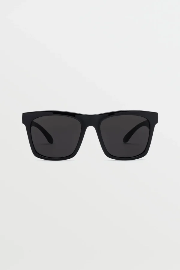 Sunglasses | Sunglasses-VOLCOM EYEWEAR JEWEL SUNGLASSES - GLOSS BLACK/GRAY
