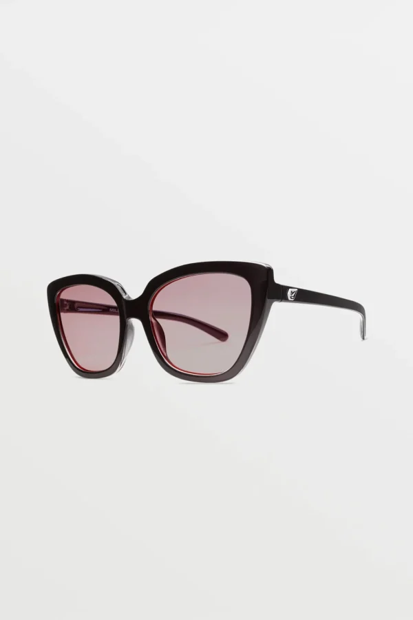 Sunglasses | Sunglasses-VOLCOM EYEWEAR MILLI SUNGLASSES - BLACK/LIGHT ROSE
