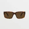 Sunglasses | Sunglasses-VOLCOM EYEWEAR STONEAGE SUNGLASSES - MATTE TORT/BRONZE