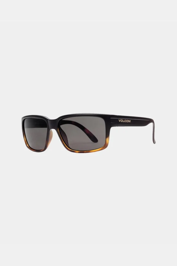 Sunglasses | Sunglasses-VOLCOM EYEWEAR STONEAGE SUNGLASSES - MATTE DARKSIDE/GRAY POLAR