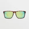 Sunglasses | Sunglasses-VOLCOM EYEWEAR TRICK SUNGLASSES MATTE TORT/GREEN POLAR