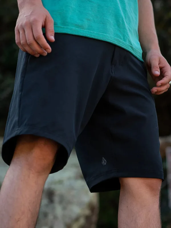 Shorts-VOLCOM FRICKIN CROSS SHRED SHORT BLACK