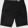 Shorts-VOLCOM FRICKIN MODERN STRETCH SHORT 21 - BLACK