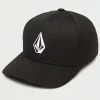 Hats-VOLCOM FULL STONE FLEXFIT HAT - BLK