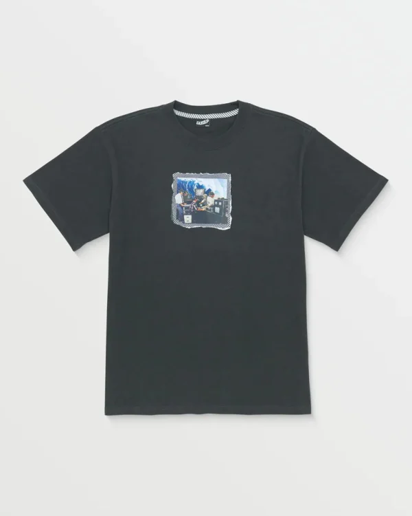 Shirts-VOLCOM MACHINES TEE STEALTH