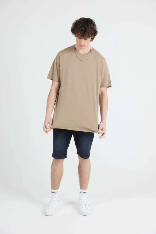 Tees & Tanks-VOLCOM MENS SOLID TEE - DESERT TAUPE