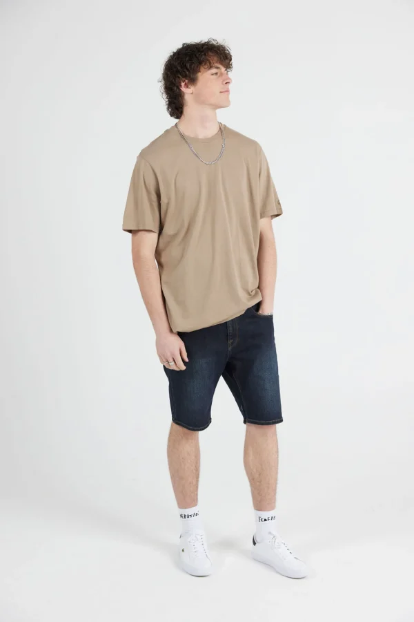 Tees & Tanks-VOLCOM MENS SOLID TEE - DESERT TAUPE