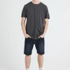 Tees & Tanks-VOLCOM MENS WASH SOLID TEE - BLACK