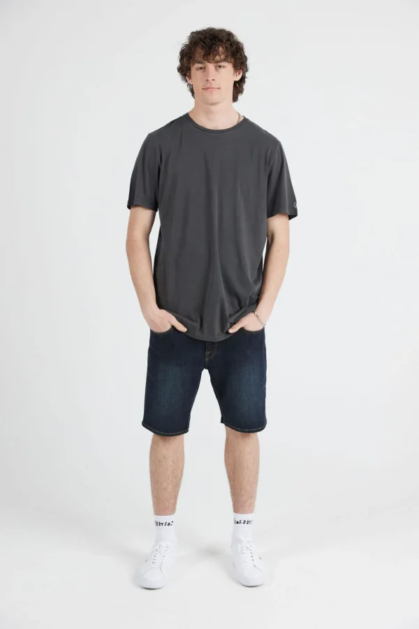 Tees & Tanks-VOLCOM MENS WASH SOLID TEE - BLACK