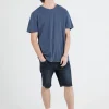 Tees & Tanks-VOLCOM MENS WASH SOLID TEE - NAVY