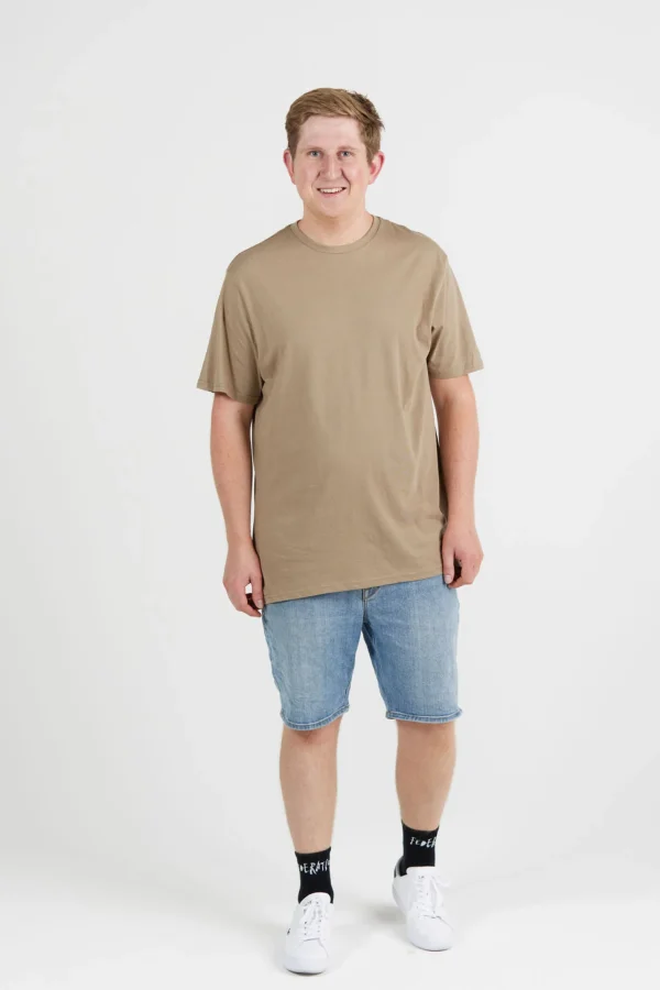 Tees & Tanks-VOLCOM MENS WASH SOLID TEE - DOESKIN