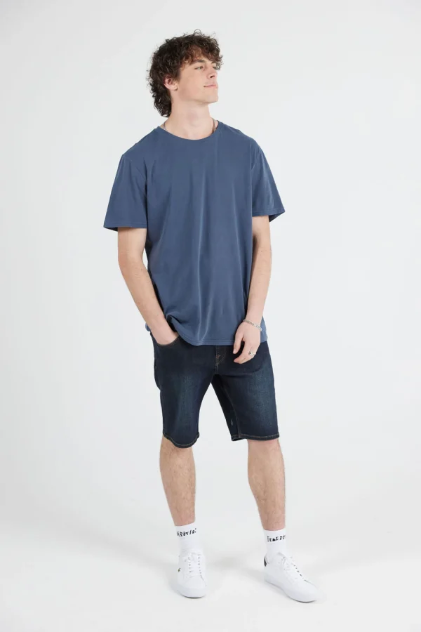 Tees & Tanks-VOLCOM MENS WASH SOLID TEE - NAVY