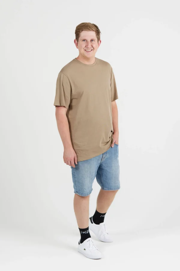 Tees & Tanks-VOLCOM MENS WASH SOLID TEE - DOESKIN