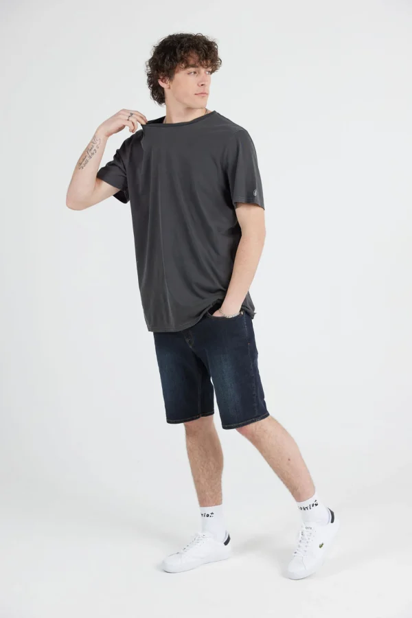 Tees & Tanks-VOLCOM MENS WASH SOLID TEE - BLACK