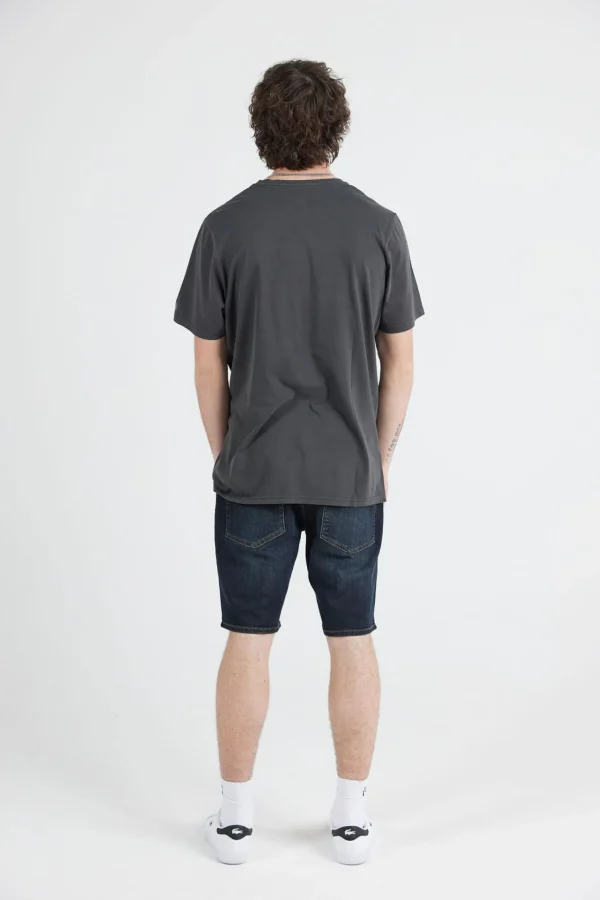 Tees & Tanks-VOLCOM MENS WASH SOLID TEE - BLACK