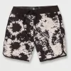 Shorts-VOLCOM MOD PLATTER SCALLOP 20 - BLACK