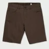 Shorts-VOLCOM MODOWN CANVAS 5 POCKET SHORT WREN
