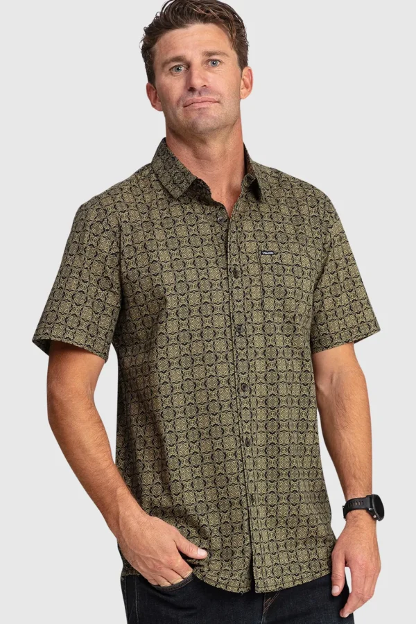 Shirts-VOLCOM SCALER STONE SS TEE - STEALTH