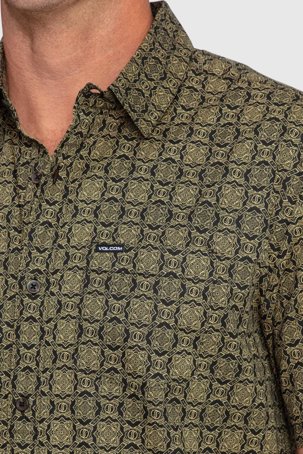 Shirts-VOLCOM SCALER STONE SS TEE - STEALTH