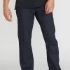 Denim-VOLCOM SOLVER MODERN FIT JEANS - COATED INDIGO WASH*
