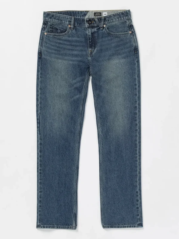 Denim-VOLCOM SOLVER MODERN FIT JEAN CLASSIC BLUE