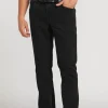 Denim-VOLCOM SOLVER MODERN FIT JEAN - BLACKOUT