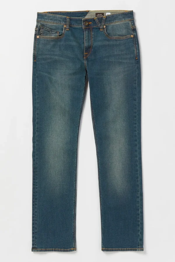 Denim-VOLCOM SOLVER MODERN FIT JEAN - BIARRITZ BLUE*