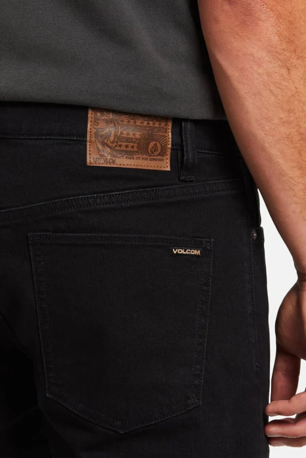 Denim-VOLCOM SOLVER MODERN FIT JEAN - BLACKOUT
