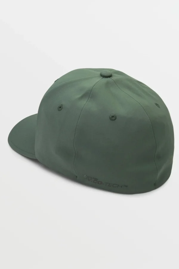 Hats-VOLCOM STONE TECH FLEXFIT DELTA HAT - RANGER GREEN