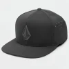Hats-VOLCOM STONE TECH SNAPBACK - BLACK