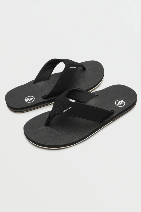 Footwear-VOLCOM VICTOR SANDAL - BLACK