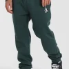 Pants-VOLCOM VOLOGO FLEECE TRACK PANT CEDAR GREEN