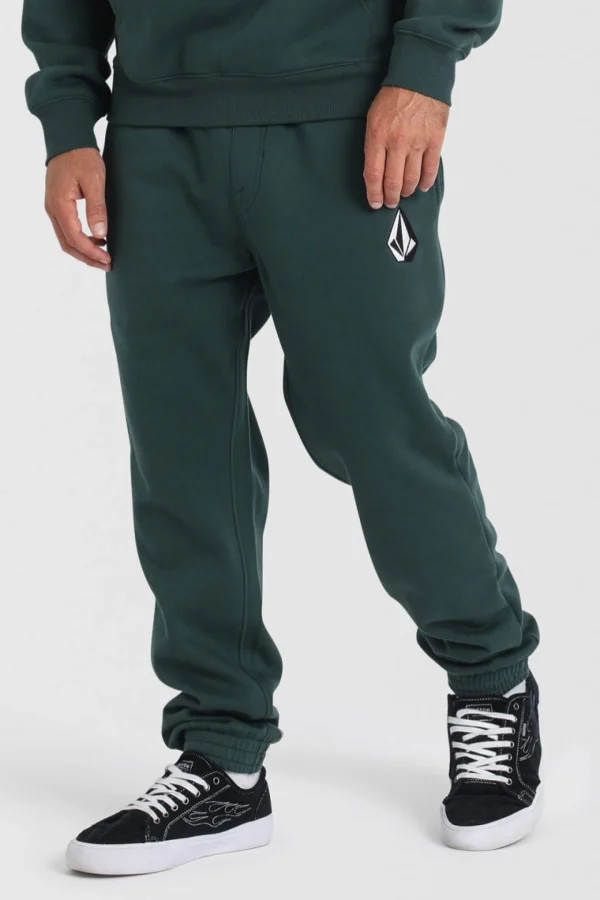 Pants-VOLCOM VOLOGO FLEECE TRACK PANT CEDAR GREEN